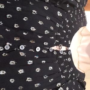 Loft shimmer dot blouse
